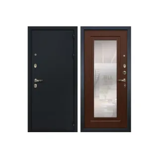 Входная металлическая дверь Лекс 2 Рим с Зеркалом Береза мореная (панель №30)